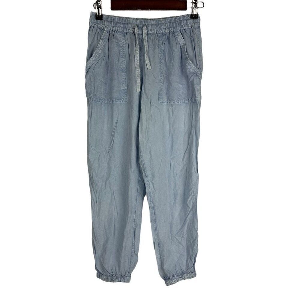 Blue Island Rayon Chambray Jogger Style Pants size Small